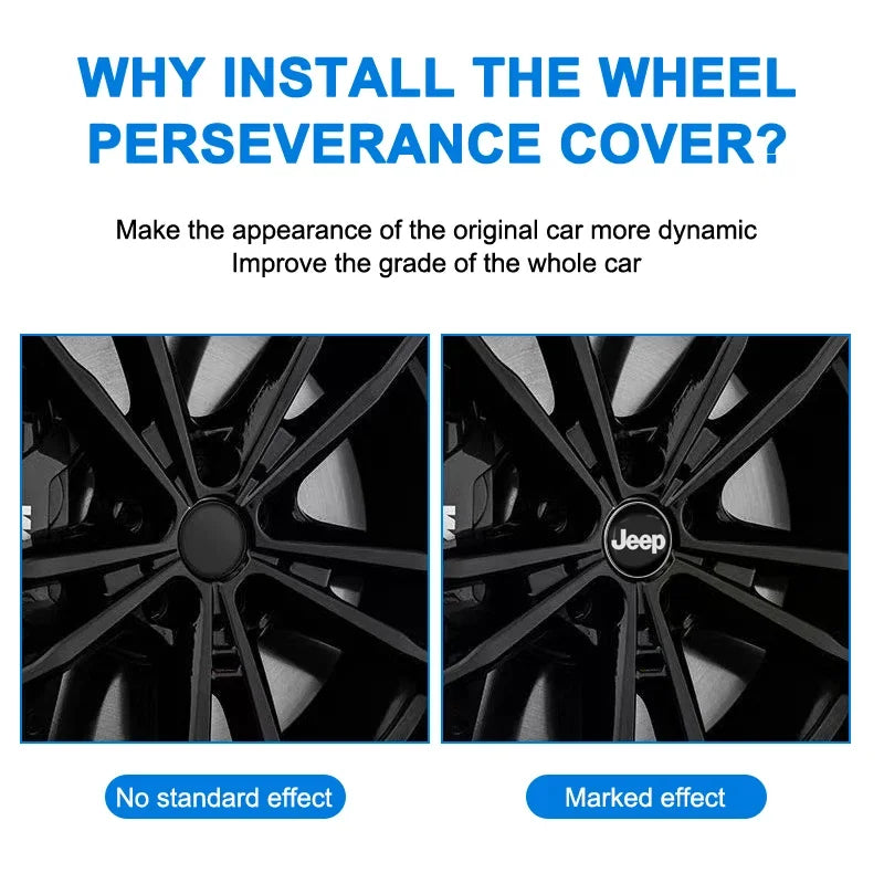 4Pcs 56/60mm Car Wheel Center Hub Cap Car Accessorie for JEEP Wrangler Grand Cherokee JK TJ Compass Renegade Patriot Trail Hawk
