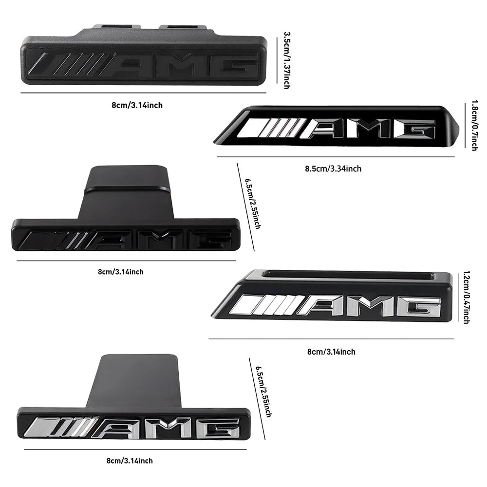 Car Front Grille Emblem Decoration Sticker Auto Styling Accessories For Mercedes Benz AMG W204 W205 B180 W221 W447 Smart CLG GLS