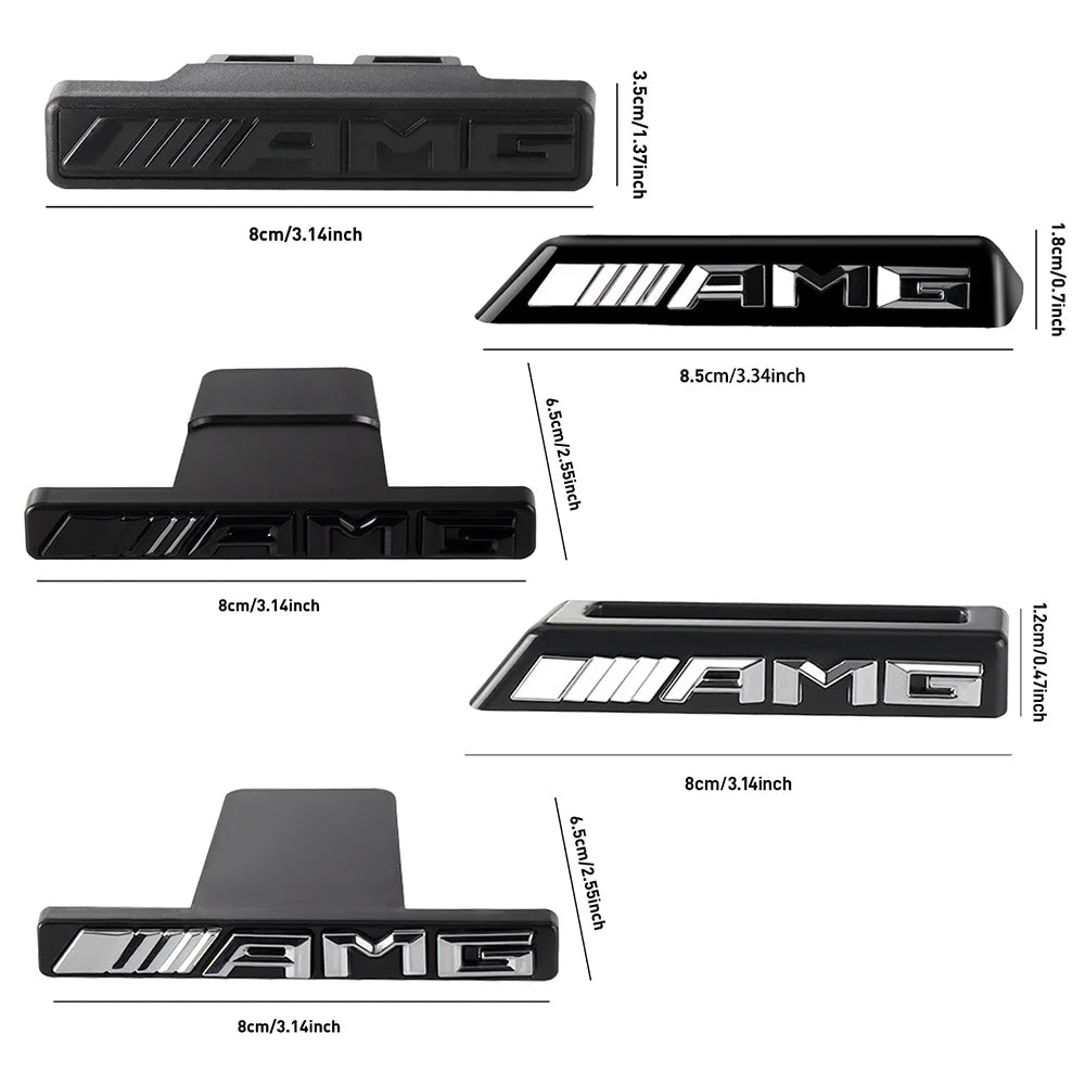 Car Front Grille Emblem Decoration Sticker Auto Styling Accessories For Mercedes Benz AMG W204 W205 B180 W221 W447 Smart CLG GLS