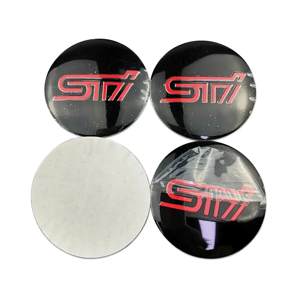 4pcs 56MM Car Wheel Center Emblem Hub Badge Sticker for Subaru STI XV WRC WRX BRZ LEVORG FORESTER IMPREZA LEGACY OUTBACK