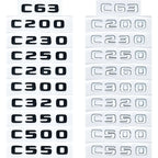 ABS Plastic C200 C200L C230 C250 Trunk Rear Logo Badge Emblem Sticker For Mercedes Benz C Class W201 W202 W203 W204 W205