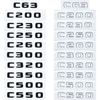 ABS Plastic C200 C200L C230 C250 Trunk Rear Logo Badge Emblem Sticker For Mercedes Benz C Class W201 W202 W203 W204 W205