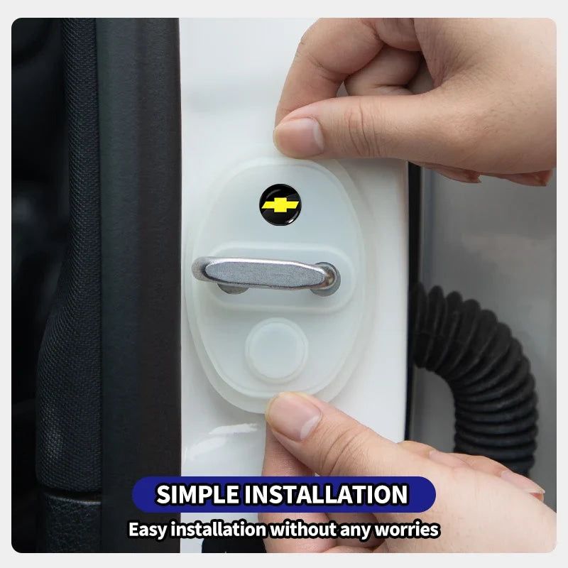 Silicone Car Door Protector - Shockproof, Mute, Dustproof For Chevrolet Silverado Impala Malibu Equinox Cruze Camaro Spark Aveo