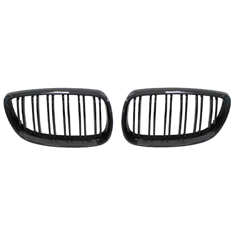 Pair Gloss Matt Carbon Black 3 Color Front Kidney Grille For BMW E92 E93 M3 2006-2009 Racing Grills
