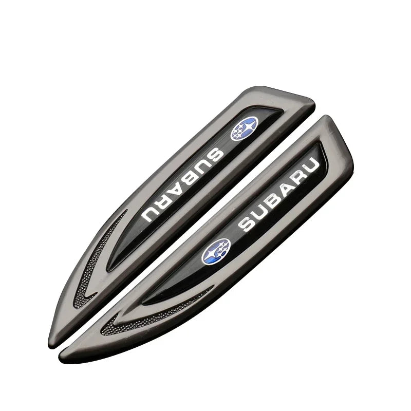 2PCS Car Body Fender Side Emblem Sticker For Subaru XV WRX BRZ FORESTER IMPREZA LEGACY OUTBACK STI Rear Trunk Badge Decoration