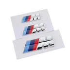 BMW M Tri-Color Emblem Badge for 1/3/5/7 Series X1 X3 X5 X6 Waterproof Fender & Trunk 3D Logo Sticker M Sport Car Accessories