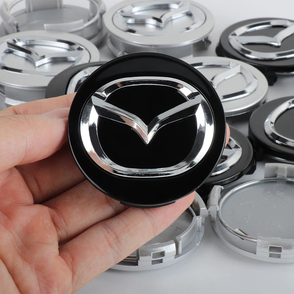 4PCS 56mm Wheel Center Cap Logo Hubcap Emblem Badge Accessories For Mazda skyactiv Axela Atenza M6 M3 Speed Ms CX-3 CX-5 CX7 CX9