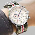 CADISEN New Chronograph Men's Quartz Watch Top Luxury Watches For Men MIYOTA 0S10 AR Mirror Waterproof Canvas Men's Wristwatch