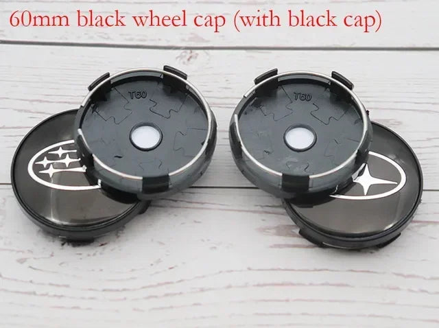 4PCS 60mm Car Wheel Center Covers Tire Hub Caps Emblem for Subaru XV WRC WRX BRZ FORESTER TRIBECA IMPREZA LEGACY OUTBACK STI