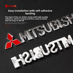 For Mitsubishi Outlander Eclipse Pajero Lancer EVO ASX Triton Attrage Ralliart Delica Car Metal Logo Badge Emblem Sticker