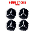56/60/65mm Car Wheel Center Cover Hub Cap Resin Badge Emblem sticker Decal styling auto Accessories Mercedes Benz AMG  C260 C300