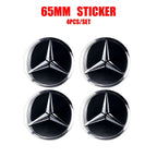 56/60/65mm Car Wheel Center Cover Hub Cap Resin Badge Emblem sticker Decal styling auto Accessories Mercedes Benz AMG  C260 C300