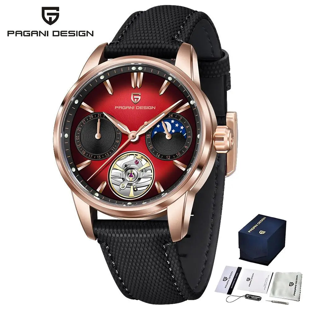 Pagani Design New Men's Automatic Mechanical Watch Tourbillon Clock Sapphire Stainless Steel Men's Military Watch