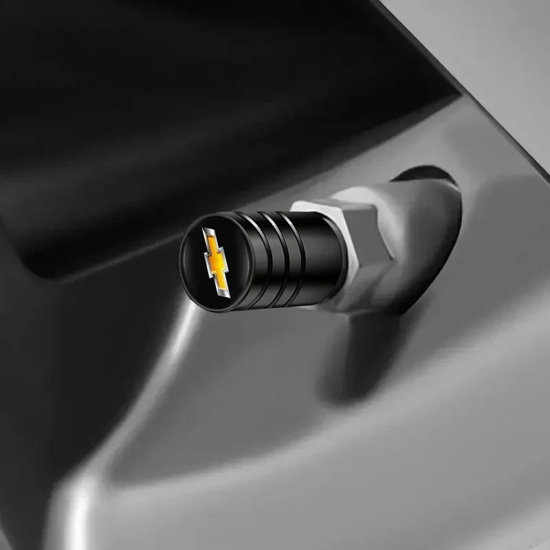 4Pcs Car Styling Wheel Tire Valve Air Stem Cap Duust Covers For Chevrolet Tracker Optra Lanos SS Sail Corsa Matiz Avalanche Onix