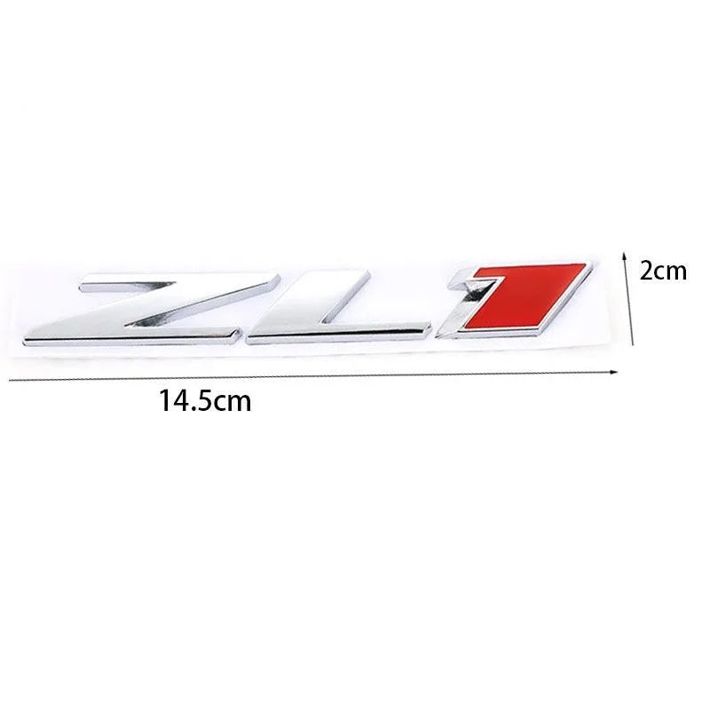 3D Metal Car Stickers ZL1 Emblem Fender Trunk Badge For Chevrolet Camaro ZL1 Cruze Z71 Aveo Captiva Car StylingAccessorie