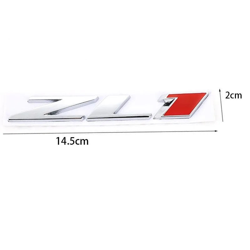 3D Metal Car Stickers ZL1 Emblem Fender Trunk Badge For Chevrolet Camaro ZL1 Cruze Z71 Aveo Captiva Car StylingAccessorie