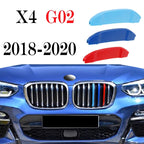 ABS Car Grille Trim Strip For BMW X1 X2 X3 X4 X5 X6 X7 E84 F48 F49 F39 E83 F25 G01 F26 G02 E70 F15 E53 G05 E71 E72 F16 G06 G07