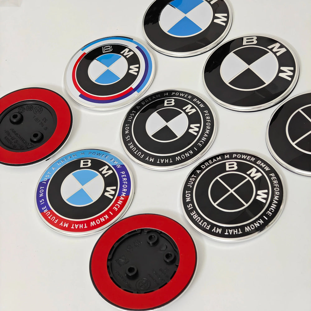 For BMW F20 F22 F23 F30 F80 F31 F34 F32 F82 F33 F10 F11 E81 E87 E63 E64 1Pcs 2 Holes 3 Holes Hood Emblem Trunk Badge Accessories