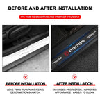 4Pcs Car Door Threshold Protector Sticker Emblem Decal Auto Accessories  For Dodge Durango Caliber Dakota Neon SXT Nitro Ram SRT