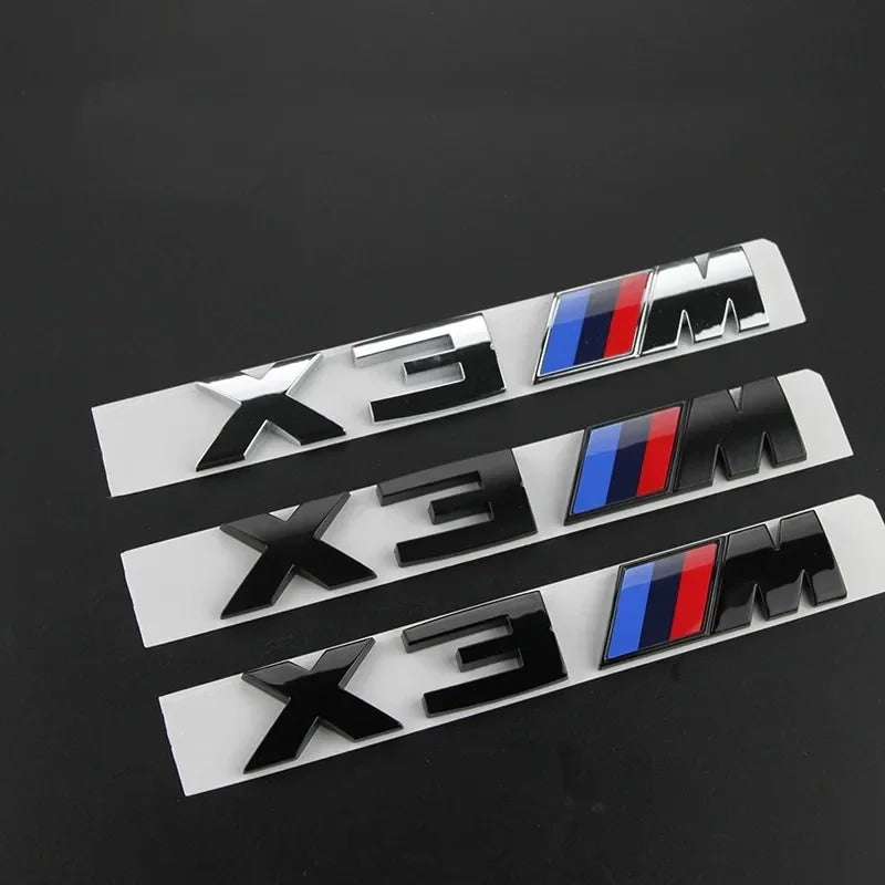Car Valve Core BMW 3D Electroplating Emblem Stickers Trunk Decorative Stickers For BMW X5 E91 E70 F11 E30 F31 X3 F25 E61 E83 X1