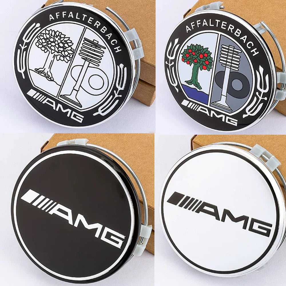4pcs 75MM Car Wheel Center Hub Caps Covers For Mercedes Benz A B C S Class AMG GLA CLA GLC W176 W221 W204 W205 accessories