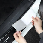 1/4/5Pcs Car Door Sill Scuff Plate Decor Carbon Fiber Stickers For Ford ST Line Focus Fiesta Shelby Edge Mondeo Explorer Transit