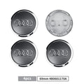 4pcs 60/61/68/69mm Car Wheel Center Hub Cap Rim Cover Car Goods For Audi B7 B5 B6 B8 B9 8P A3 A4 A5 A6 A7 A8 Q3 Q5 Q7 Q8 A1 8V