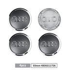 4pcs 60/61/68/69mm Car Wheel Center Hub Cap Rim Cover Car Goods For Audi B7 B5 B6 B8 B9 8P A3 A4 A5 A6 A7 A8 Q3 Q5 Q7 Q8 A1 8V