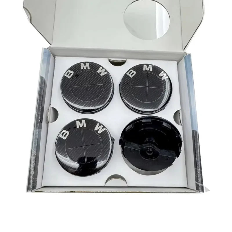 New 56mm 68mm Car Carbon 50th Anniversary Floating Wheel Center Caps For MINI BMW G11 G12 G30 G31 G32 G08 G05 F46 F49 F39 F90