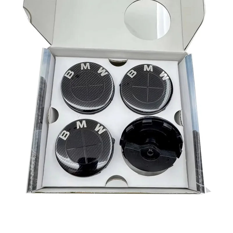 New 56mm 68mm Car Carbon 50th Anniversary Floating Wheel Center Caps For MINI BMW G11 G12 G30 G31 G32 G08 G05 F46 F49 F39 F90