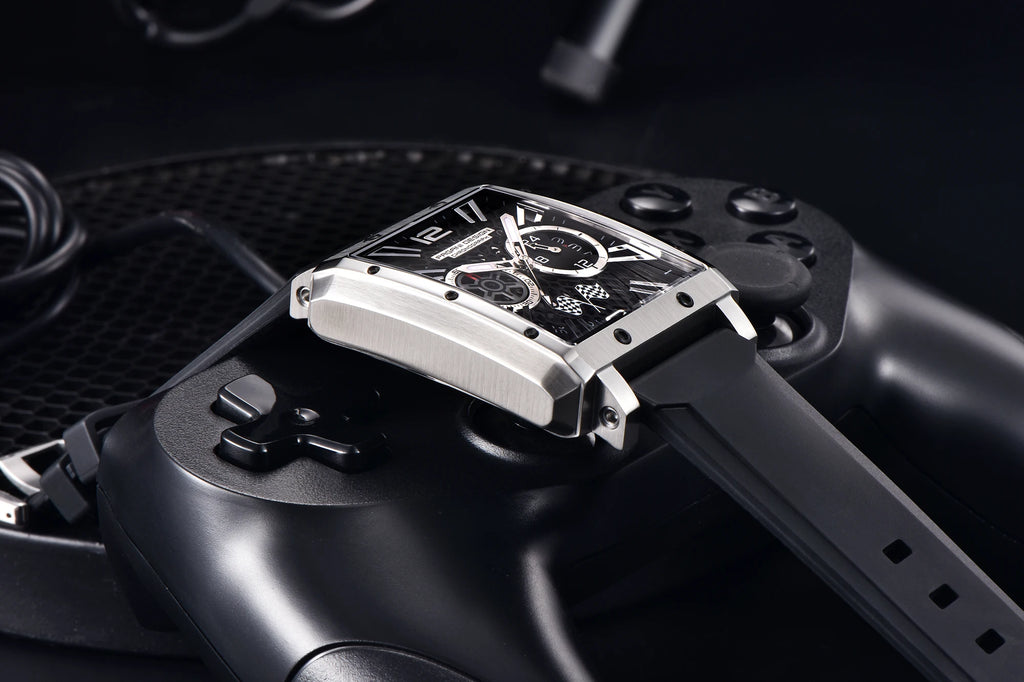 2026 New Pagani Design PD1725 Men Square Quartz Watch Chronograph 42MM Sapphire Glass Waterproof Racing Sports Silicone reloj