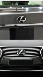 100/110/120/130/140/150/160mm Car Rear Trunk Emblem Front Grille Logo For Lexus ES RX NX LS UX LM LX GX LC RZ IS CT GS RC HS SC