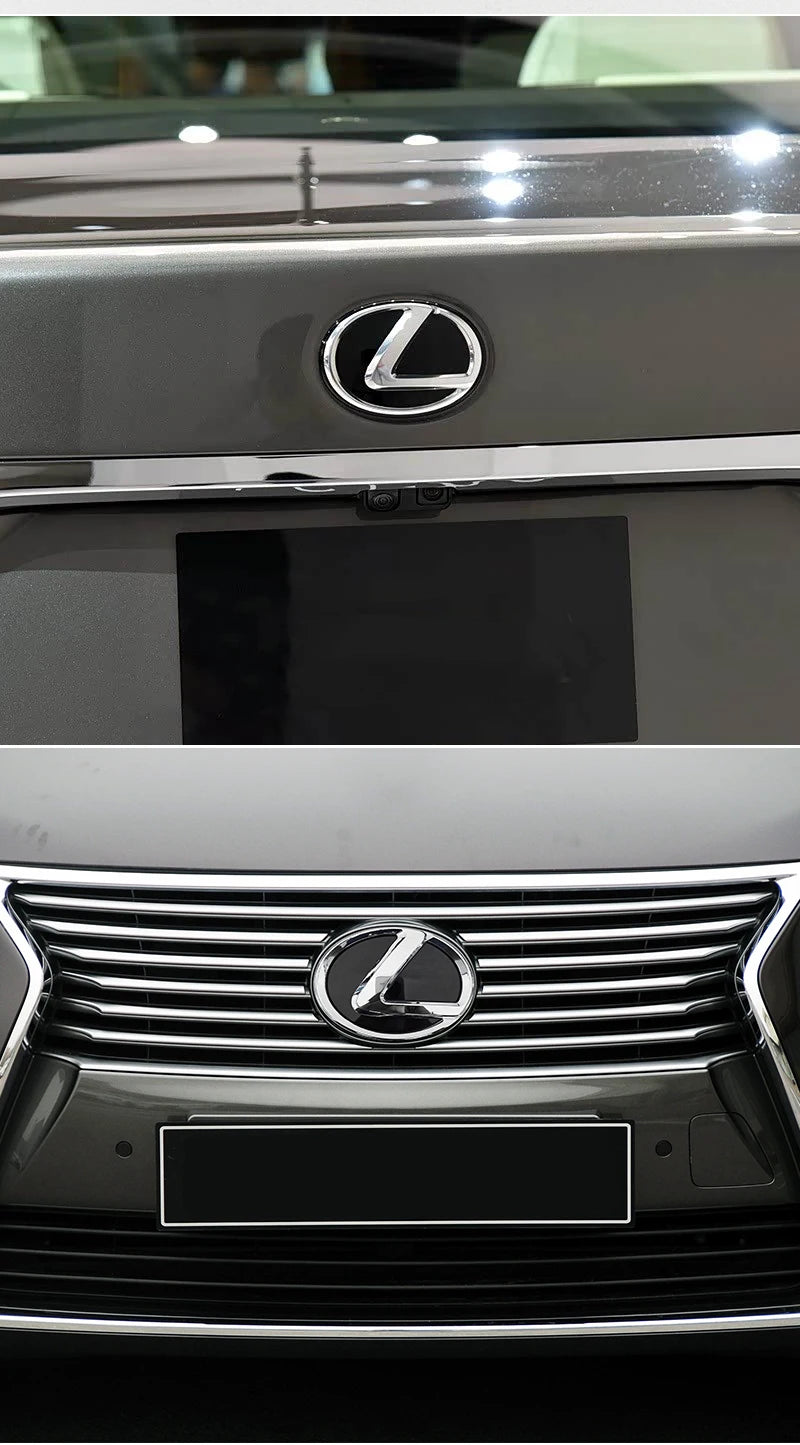 100/110/120/130/140/150/160mm Car Rear Trunk Emblem Front Grille Logo For Lexus ES RX NX LS UX LM LX GX LC RZ IS CT GS RC HS SC