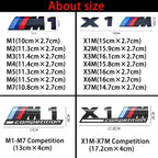 Original Car Size 3D Rear Trunk Emblem BMW F10 F20 F30 E90 F80 F87 X1 X2 X3 X4 X5m X6m M2 M3 M4 M5 M6Badge Car Stickers Logo