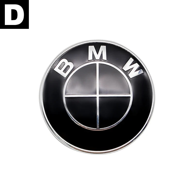Carbon Fiber 50th Anniversary Front Rear Logo Kit for BMW 82mm 74mm Badge E46 E90 F30 F10   2-Pin Base DIY Replacement Decor Set