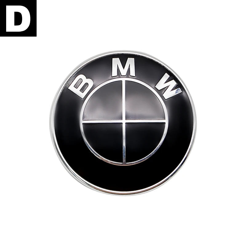 Carbon Fiber 50th Anniversary Front Rear Logo Kit for BMW 82mm 74mm Badge E46 E90 F30 F10   2-Pin Base DIY Replacement Decor Set