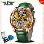 PINDU Design 2025 NEW Men Watch Diamond TourbillionTop Brand Luxury Astronomia Quartz Watch Men sapphire glass waterproof Watch