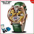 PINDU Design 2025 NEW Men Watch Diamond TourbillionTop Brand Luxury Astronomia Quartz Watch Men sapphire glass waterproof Watch