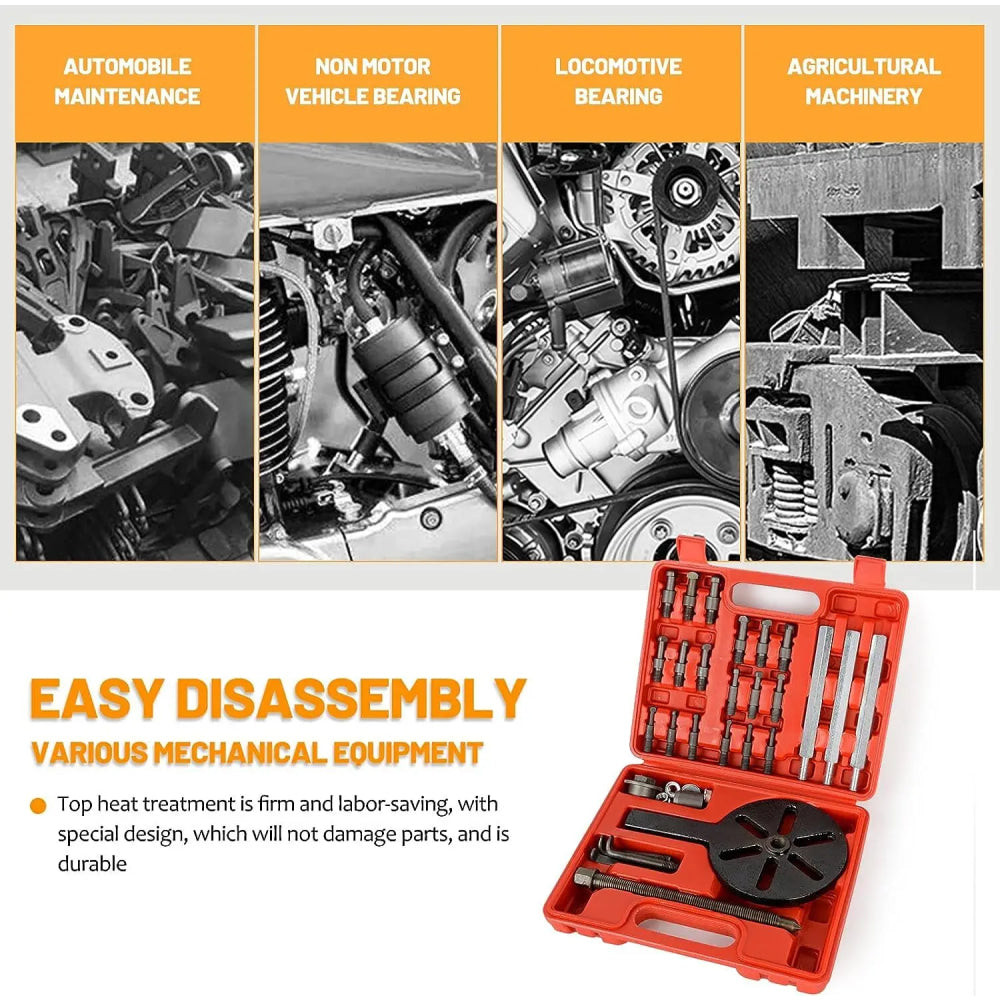 21 in1 Bearing Disassembly Puller Tool Inner Hole Removal Tool Three-jaw Puller Set