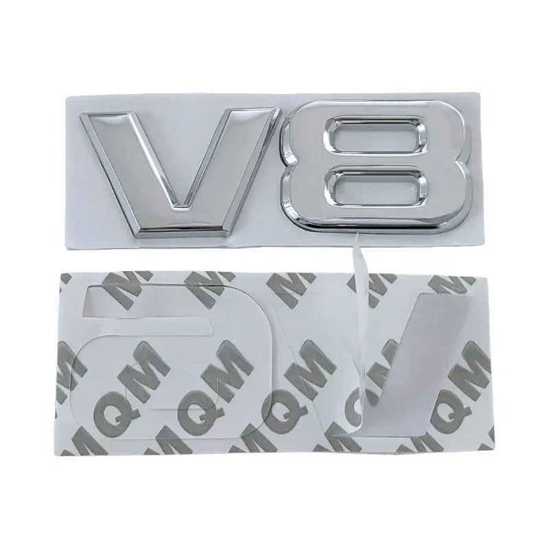 3d Metal V6 V8 Logo Rear Trunk Tailgate Fender Emblem Badge Sticker for Toyota Highlander