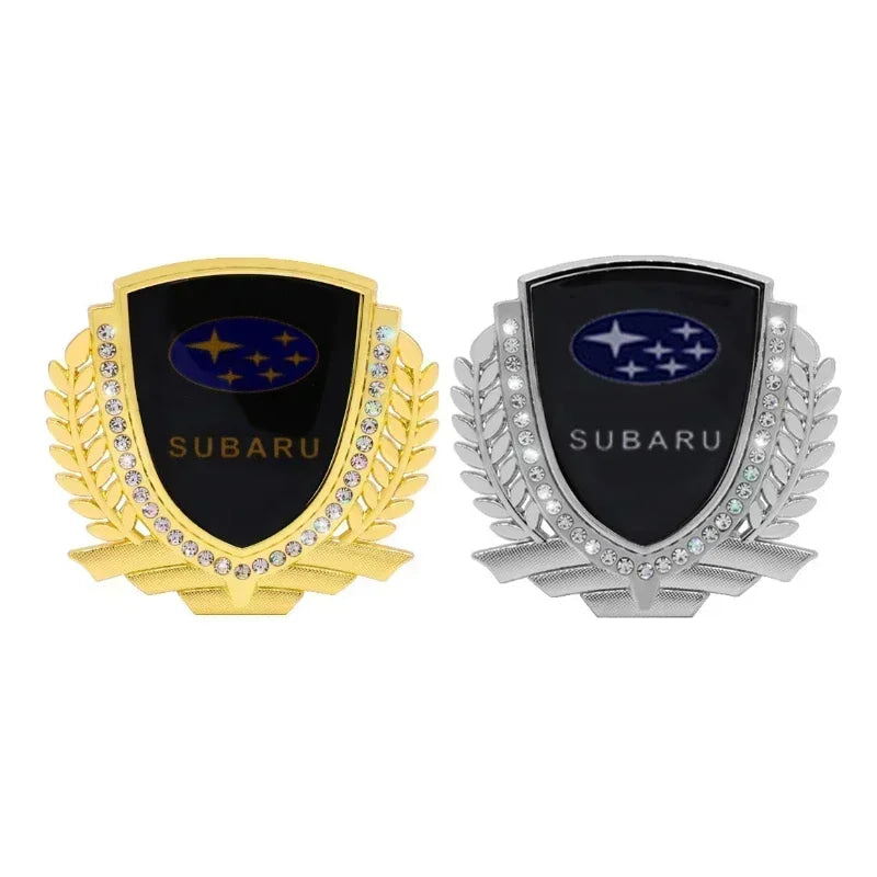 3D Car Window Side Emblem Rear Trunk Metal Badge Sticker Styling for Subaru Outback Impreza Forester Levorg XV STI Ascent Legacy