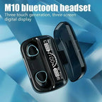 Wireless Earphones 9D Stereo - 3500mAh Charging Box Sports Waterproof TWS Bluetooth Headphones with Microphone