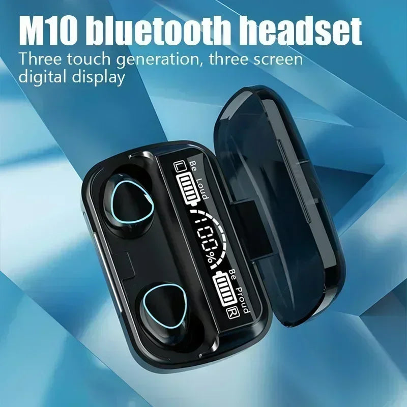 Wireless Earphones 9D Stereo - 3500mAh Charging Box Sports Waterproof TWS Bluetooth Headphones with Microphone