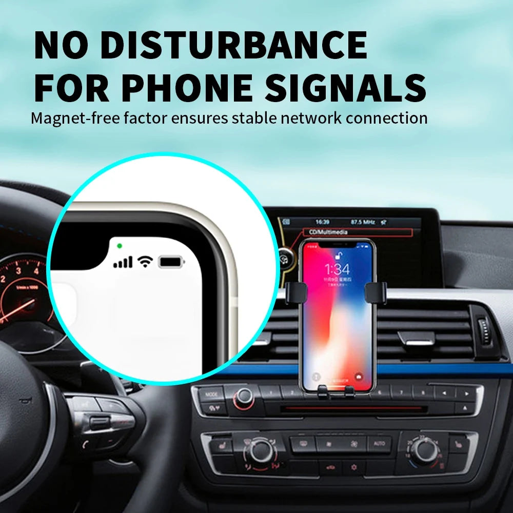 Car Mobile Phone Holder Air Outlet Gravity Sensor Auto Accessories For Alfa Romeo Giulia Stelvio Giulietta 156 159 147 Mito Brer