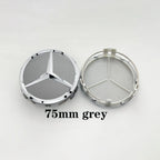 4pcs 75MM Car Styling Wheel hub modification Center Covers Hub Caps For Mercedes Benz B/C/E/S W211 W203 W204 W210 W124 AMG W202
