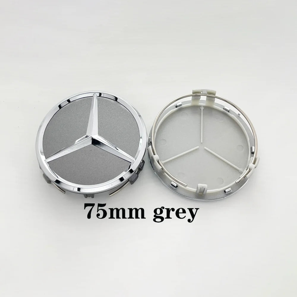 4pcs 75MM Car Styling Wheel hub modification Center Covers Hub Caps For Mercedes Benz B/C/E/S W211 W203 W204 W210 W124 AMG W202