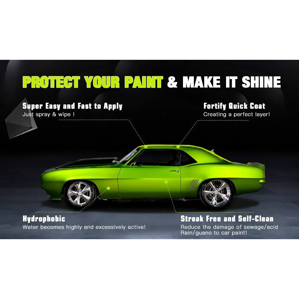 HGKJ S6 Ultimate Ceramic Coating Spray Hydrophobic High Gloss Paint Protection 9H Nano Top Long Lasting Wax Car Care Detail