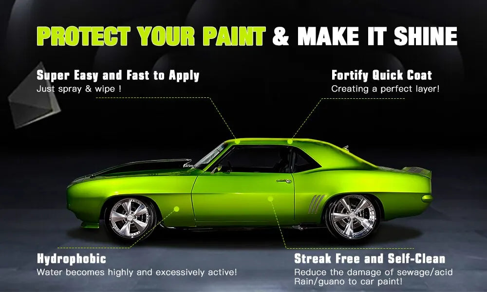 HGKJ S6 Ultimate Ceramic Coating Spray Hydrophobic High Gloss Paint Protection 9H Nano Top Long Lasting Wax Car Care Detail