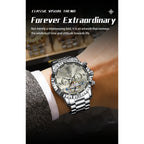 POEDAGAR Luxury Men Wristwatch Hollow Tourbillon Luminous Date Week Man Clock Automatic Mechanical Stainless Steel Men's Watches