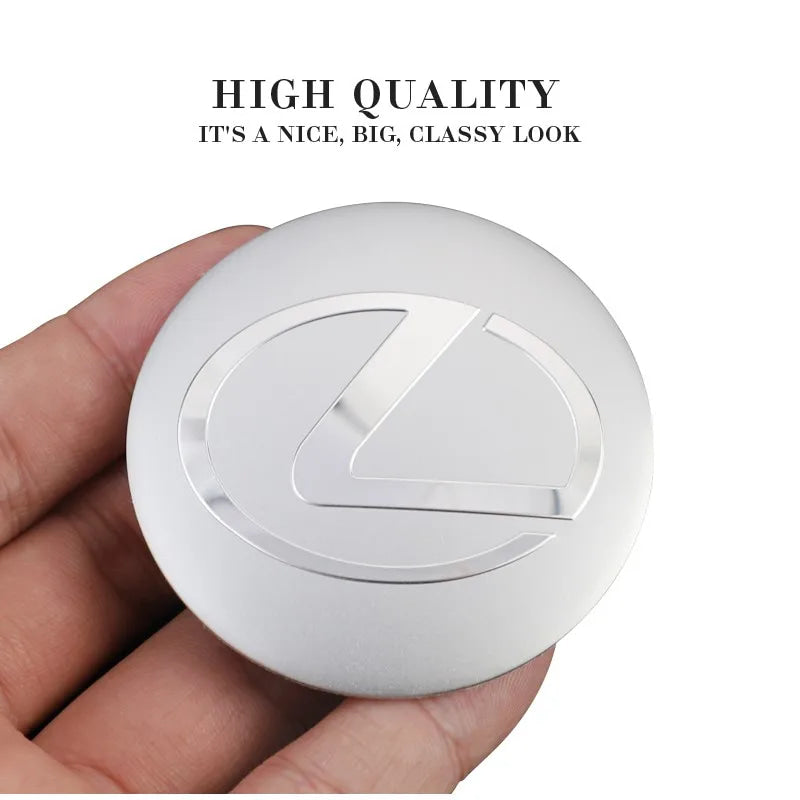 4Pcs 56MM Car Wheel Center Hub Cap Rim Cover Emblem Stickers For Lexus IS250 IS200 CT200h GS300 LS430 RX450h LX570 IS300 ES RX